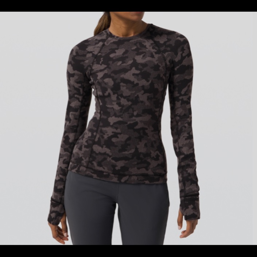 Lululemon | Runderful Camo Longsleeve | Size 8 EUC